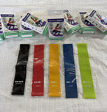 Kit 5 Faixas Elásticas Mini Band Latex 5 Intensidades